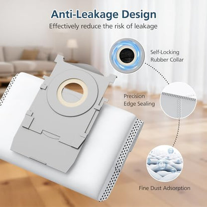 16 Dust Bags for ECOVACS DEEBOT T90 T80 T50 T50S T30C T30e X9 X8 X11 X12