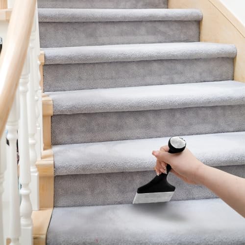 Coloch Carpet Tucking Tool, 3.5” Wide Cast Iron Carpet Tucker and Stair Tool Handheld Rug Tucking Shovel for Quick Installation, Floor Project