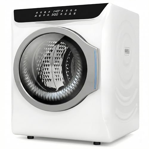 Auertech 2.8 CU. FT. Portable Dryers for Laundry, Compact Clothes Dryer with Stainless Steel Tub & Boot Dryer,1400W Dryer Machine, Electric Dryer with LED Control for Apartment, Dorm, RV, White - size: 2.8 CU. FT.