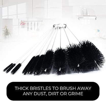 10" Extra Long Tube Brush Set - Small 5 Pack - Purple - color: Purple, size: Small 5 Pack (2mm 3mm 4mm 5mm 6mm)