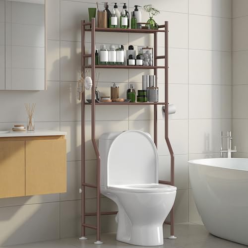 3-Tier Over Toilet Storage, Anti-Tip, Bronze - color: G-bronze