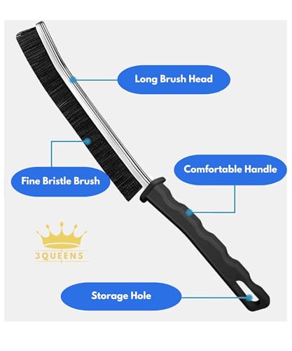 6Pcs Crevice Cleaning Brush 6 Extra Hooks, Multifunctional Cleaning Tool for Home & Kitchen,Heavy-Duty Deep Cleaning Gaps Corners,Cars,HouseholdUse,Bathroom,Window, Faucet & Tile Grout Cleaner