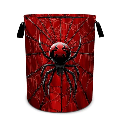 Halloween Laundry Basket Foldable Laundry Hamper With Handles Clothes Storage Bucket Organizer Laundry Bag For Bedroom Bathroom Laundry Storage 19.6 x 15.7 - color: Halloween