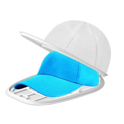 Hat Washer Cage, Multi-Functional Cap Care Bag: Say Goodbye to Flat Brims, Travel-Friendly, Ball Cap Washer Frame for Flat & Curved Hats.1-Pack White - color: White, size: 1pcs