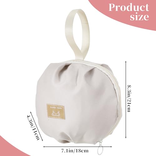 Travel Underwear Organizer Bag, Multi Compartment Packing Cubes for women, Ivory White Portable Luggage Organizer Bags for Carry on Clothes, Bras, and Accessories, Ideal for Suitcases and Carry-Ons - color: Ivory White