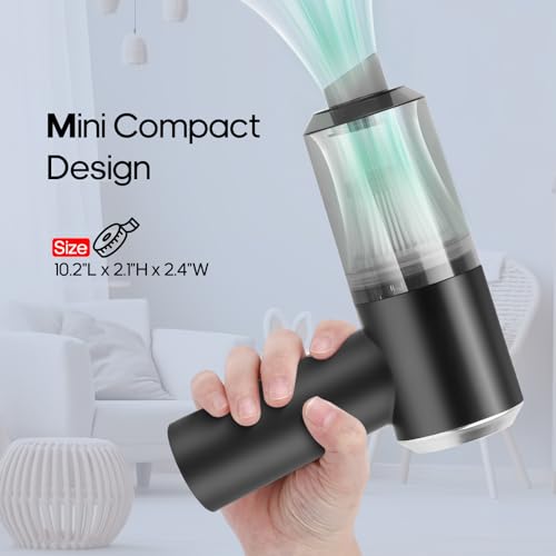 Auloea Mini Cordless Handheld Vacuum for Car, Keyboard, Laptop, Home, Black - color: Black