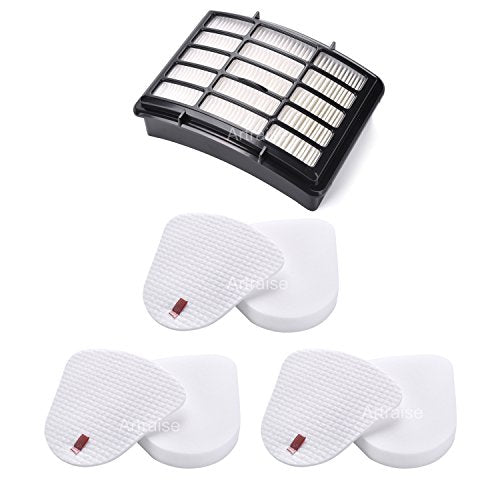 Artraise 1+3 Pack Filters for Shark Vacuum Filter Replacement, fit Navigator Lift Away NV350 NV351 NV352 NV355 NV356E NV360 NV370 UV440 UV490 UV540 CU500 Cleaner, Compare to Parts XFF350 & XHF350 - color: NV350-1+3