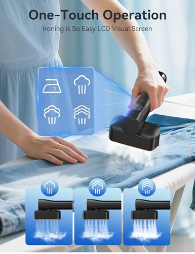 Sundu Steamer for Clothes Portable 2-in-1 Travel Steamer Iron for Clothes - color: Black