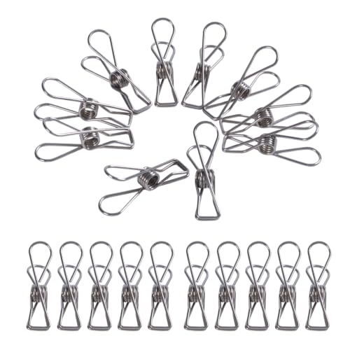 20 Pcs 3.3 Inch Large Heavy Duty Stainless Steel Clothes Pins