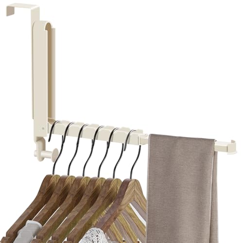 MGahyi Milky White Foldable Over The Door Hanger - color: Milky White