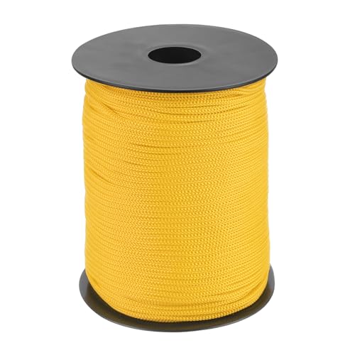 MECCANIXITY 1/8 Inch Braided Polypropylene Rope 328ft Light Yellow - color: Light Yellow, size: 1/8 Inch