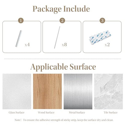 StangH Natural Linen Textured Magnetic Roman Shades, W26 x L64, 1 Panel - color: Natural, size: 26"W x 64"H