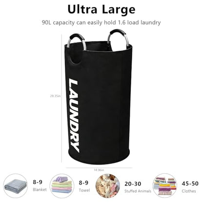 A Large 90 Liter Laundry,Black - color: black