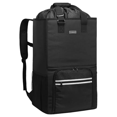 Vorspack Laundry Backpack with Shoulder Straps, Extra Large Hamper, Black - color: Black, size: Large