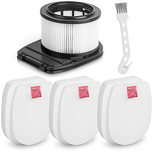 IZ662H Replacement Filters for Shark Vertex Pro Cordless Stick Vacuum IZ661H, IZ662HC, IZ682H, Compare to Part XHFIZ500 & XFFKIZ600 - size: IZ661H(3 Foam & 3 Felt Filter)