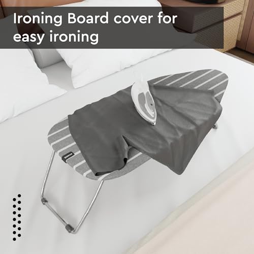 Encasa XO Ironing Board Cover and Pad, Thick Felt 28"x12" - color: Roma Grey Stripes, size: Mini