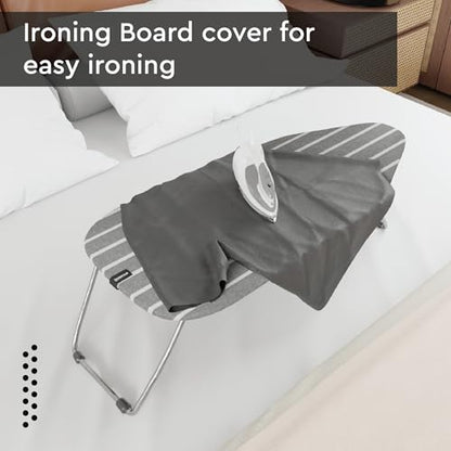 Encasa XO Ironing Board Cover and Pad, Thick Felt 28"x12" - color: Roma Grey Stripes, size: Mini