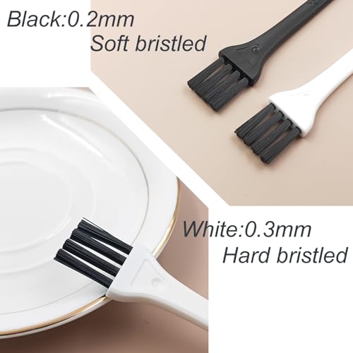 10pcs Mini Cleaning Brush Kit, Nylon Brushes, Razor Shaver Brush