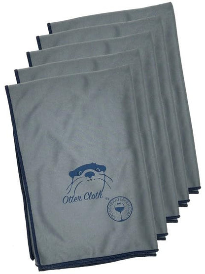 Trendy Bartender Toast to Perfection Microfiber Glass Polishing Lint-Free Cloth for Spotless Shine and a Residue-Free Finish - Pack of 5-25x20 inch - Grey - color: Gray, size: 25 x 20 Inch 5-Pack