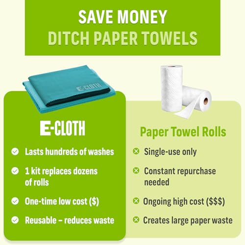 E-Cloth Window and Glass Cleaner Kit, Just Add Water - 2 Kits - color: Winter Green, size: 2 Kits