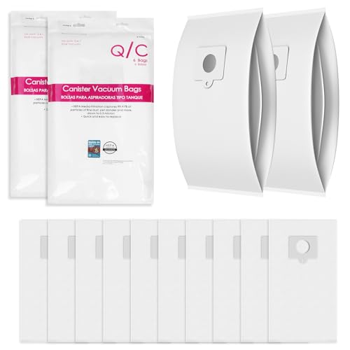 12 Pack 5-in-1 Q/C Canister Vacuum Bags for 600 400 Series Vacuum - color: 53292 - 12 Pack