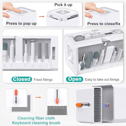 VICHYIE 32 in 1 Multi-Function Cleaning Kit for Electronic Devices (White) - color: White