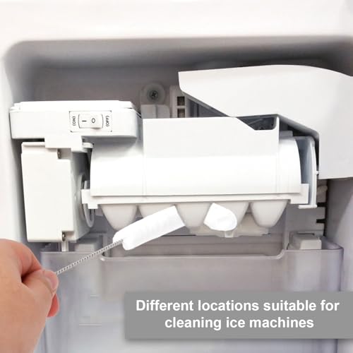 10pcs Ice Machine Cleaner Brush Sets, Multipurpose Ice Maker Crevice Cleaning Brushes Small Cleaning Brush for Household Use Water Bottle Straw Spout Cooler Cleaning Tools Kit