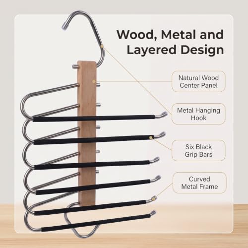 Leggings Organizer, 6 Layer Legging Hanger, Pants Hanger Space Saving