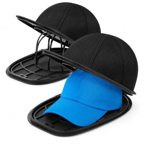 Hat Washer Cage, Multi-Functional Cap Care Bag: Say Goodbye to Flat Brims, Travel-Friendly, Ball Cap Washer Frame for Flat & Curved Hats.2-Pack Black - color: Black, size: 2pcs
