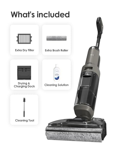 Tineco Floor ONE i6 Stretch Wet Dry Vacuum Cleaner, Vacuum & Mop All in One, 20kpa Powerful Suction, Up to 40 Minutes Runtime, 180° Lay-Flat, Anti-Tangle Design, Full-Path Self-Cleaning&185℉ Flashdry - style: Floor One i6 Stretch