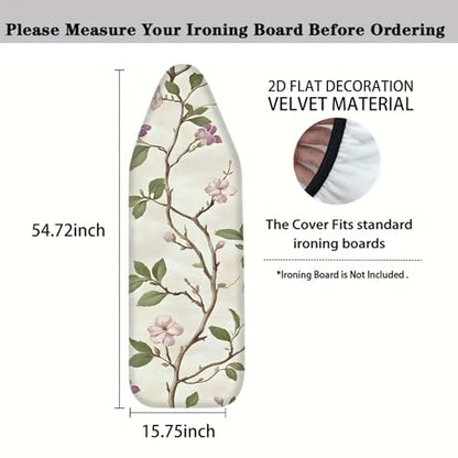 Nuxovilar Flowering Branches Ironing Board Cover 15x54 Polyester - color: Yfw03556, size: 15×54 inch