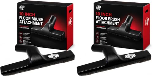MP Maresh Products Floor Brush Attachment - Horsehair Brush, Black, 10 inch (Pack of 2) - size: 10 Inch Black (Pack of 2)