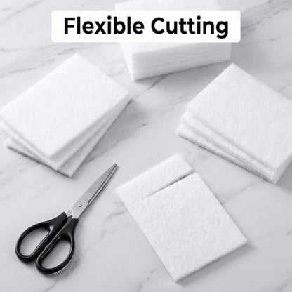 20 PCS Non Woven Scrubbing Pad,4x6 Inch Non Scratch Scouring Pad Light Duty