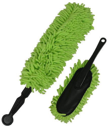 Detailer's Preference Knobby Microfiber Car Duster Set – Brush for Interior and Exterior Cleaning (Set of 2)