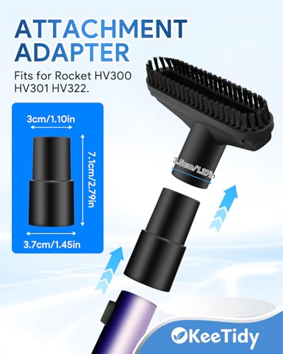 Upgraded Pet Hair Power Brush Attachment Compatible with Shark Navigator - color: 6 brush heads + 2 adapters