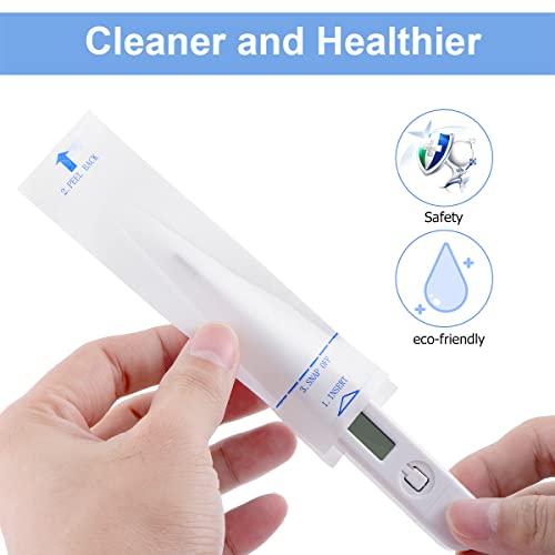 200pcs Disposable Probe Covers for Digital Thermometers Universal Thermometers Sleeves for Accurate Sanitary Oral Ear Underarm Recta Thermometer