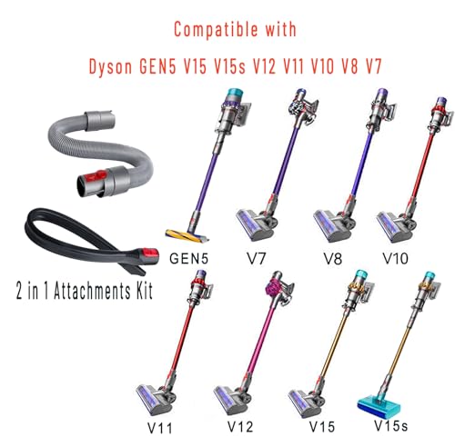23'' Flexible Crevice Tool & Extension Hose Attachments for Dyson Vacuum - style: Flexible Crevice Tool & Extension Hose for dyson