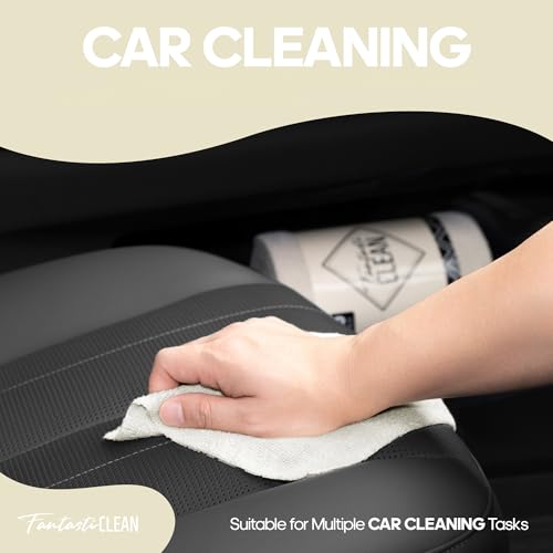 Fantasticlean Microfiber Cleaning Cloth Roll, 60 Pack, 8" x 8", Off White - color: Off-white