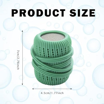 Washing Machine Laundry Ball Reusable Fabric Softener Dispense Ball for Washing Sponge Cleaning Tool Household Substitute (Green) - color: Green