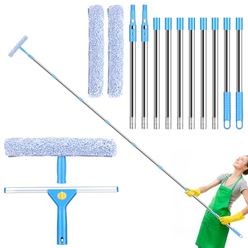 10 Feet Professional Squeegee Window Cleaner Tool with Extension Pole