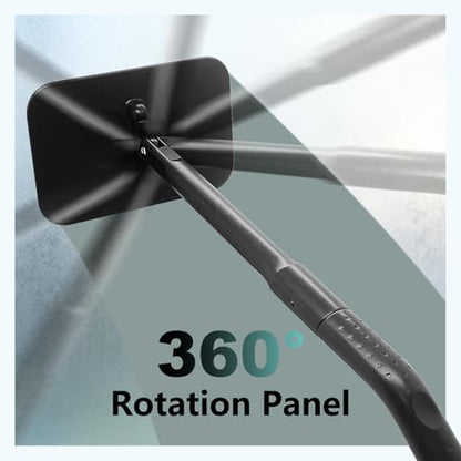 Windshield Cleaner Tool with 6 Reusable Magic Fiber Pads & Spray Bottle