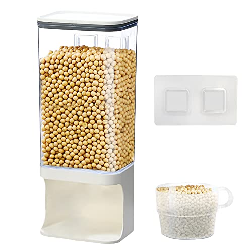 Detergent Dispenser for Laundry Room,Wall-Mounted Laundry Detergent Dispenser with Spigot Cup Holder,Suitable for Soap Beads Rice Scent Boosters Dry Food Dog Food Dispenser Storage Containers(1.5L) - style: 1.5L containers