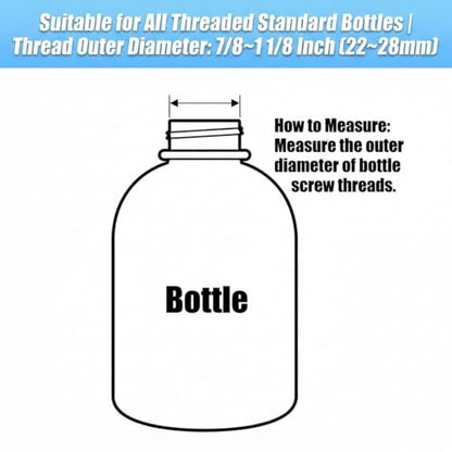 4 Pack Bottle Emptying Kit, Reusable Double-Sided Silicone Soap & Lotion Bottle Saver Connector Coupler, No-Spill Liquid Transfer Adapter Between Bottles for Shampoo, Soap (Blue, 1.54x1.61)