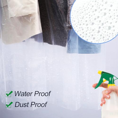 100 Pack Dry Cleaning Bags for Clothes, 60x150 cm - size: 60 x 150 cm