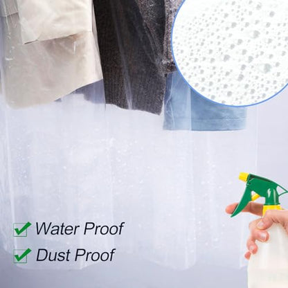 100 Pack Dry Cleaning Bags for Clothes, 60x150 cm - size: 60 x 150 cm