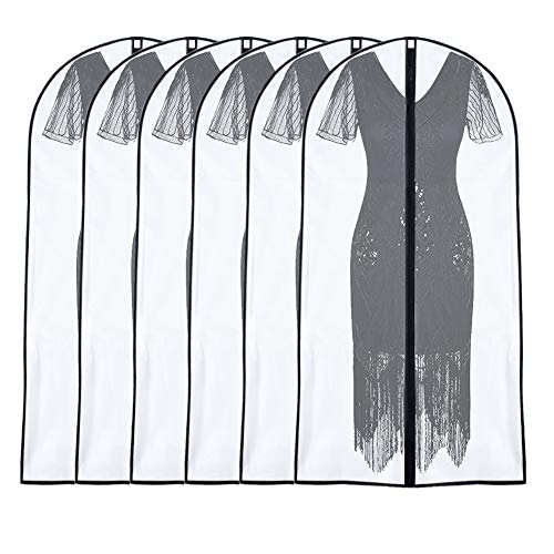 Garment Bags for Hanging Clothes 24"x 48" Suit Covers for Closet Garment Bag Suit Cover for Suits Jacket Dresses Clothes Storage - color: Black, size: 24''X48''