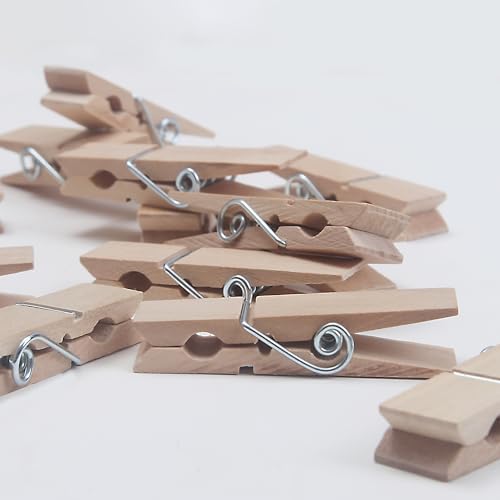 Large Wooden clothespins for Clothes 2.85 Inches Length,for Hanging Clothes,Craft,Food Opened Bags,DIY