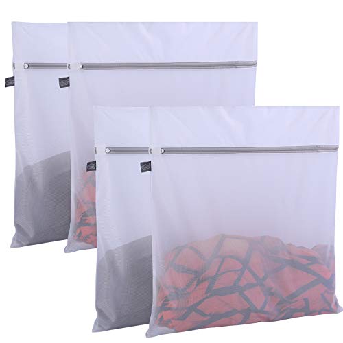 Laundry Bags Mesh Wash Bags, Large Lingerie Bags for Washing Sheet, 4XXL - color: White, size: 4XXL(24x24")