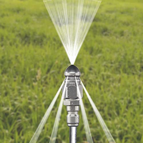 Pressure Washer Sewer Jetter Nozzle with 1/4'' Quickly Connector - color: Silver1