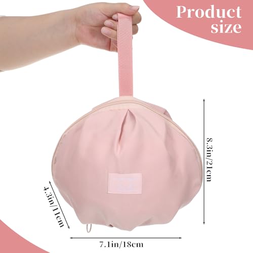 Travel Underwear Organizer Bag Portable Luggage Organizer for Travel Multi-Compartment Lingerie Storage for Clothes Bras and Accessories Ideal Suitcases - color: Pink